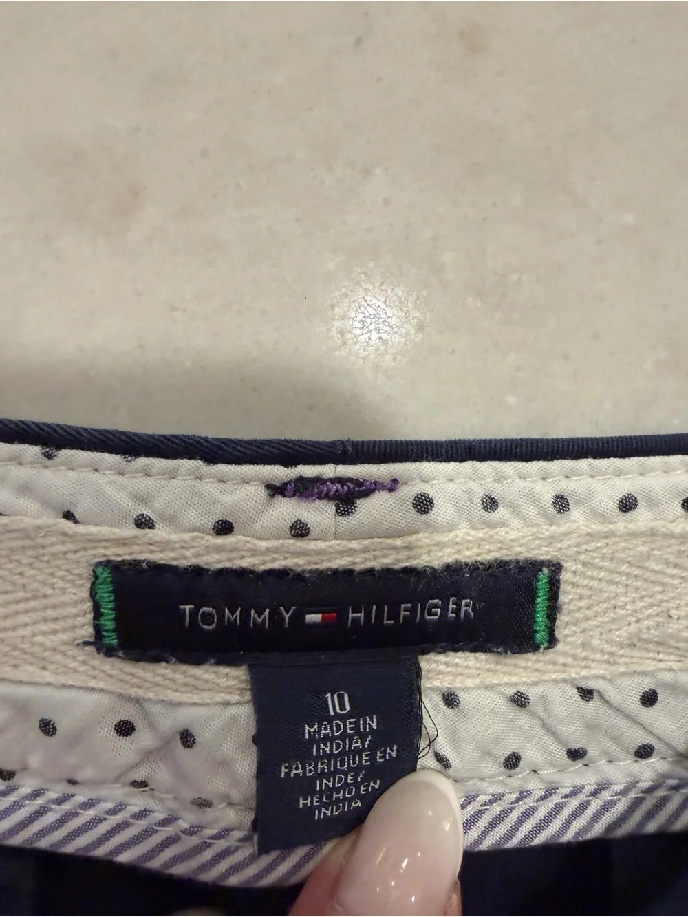 Tommy Hilfiger navy Chico shorts! 10